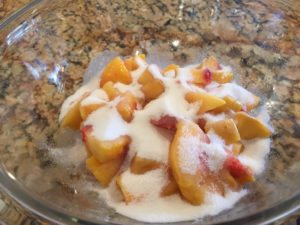 Ingredients for Peach Ice Cream